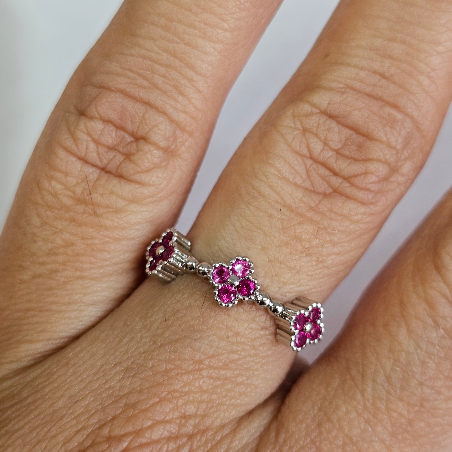 Anillo silver rose