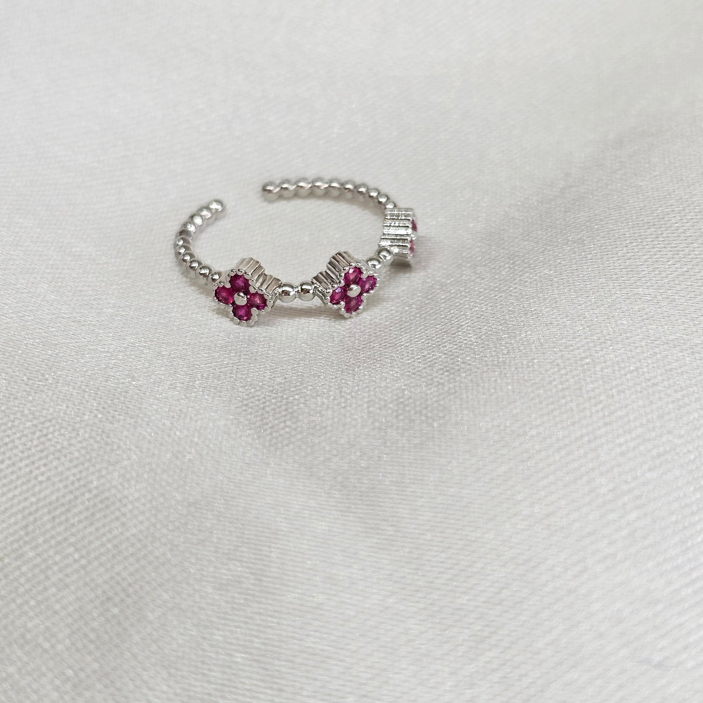 Anillo silver rose