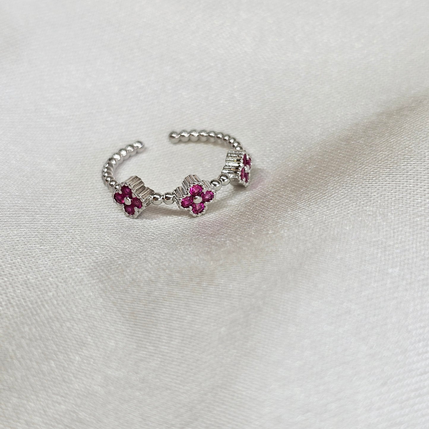 Anillo silver rose
