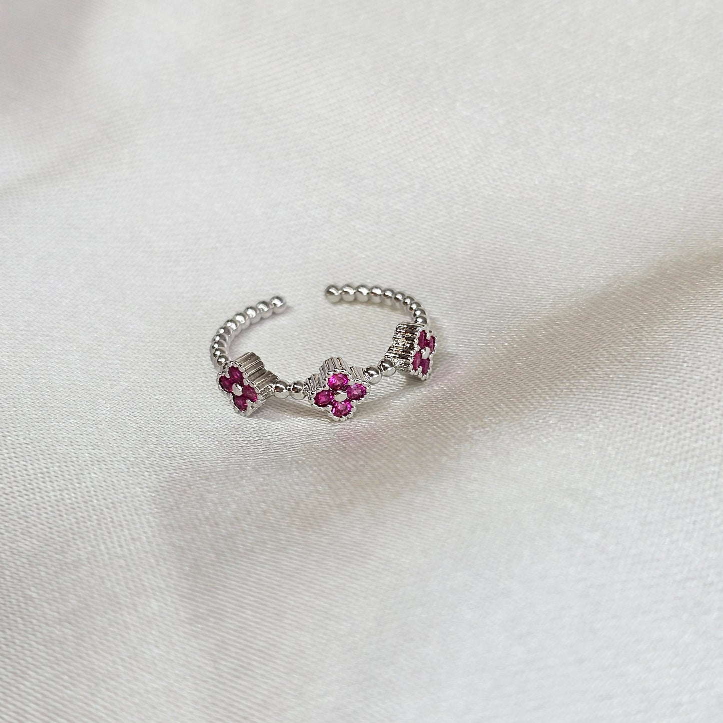 Anillo silver rose