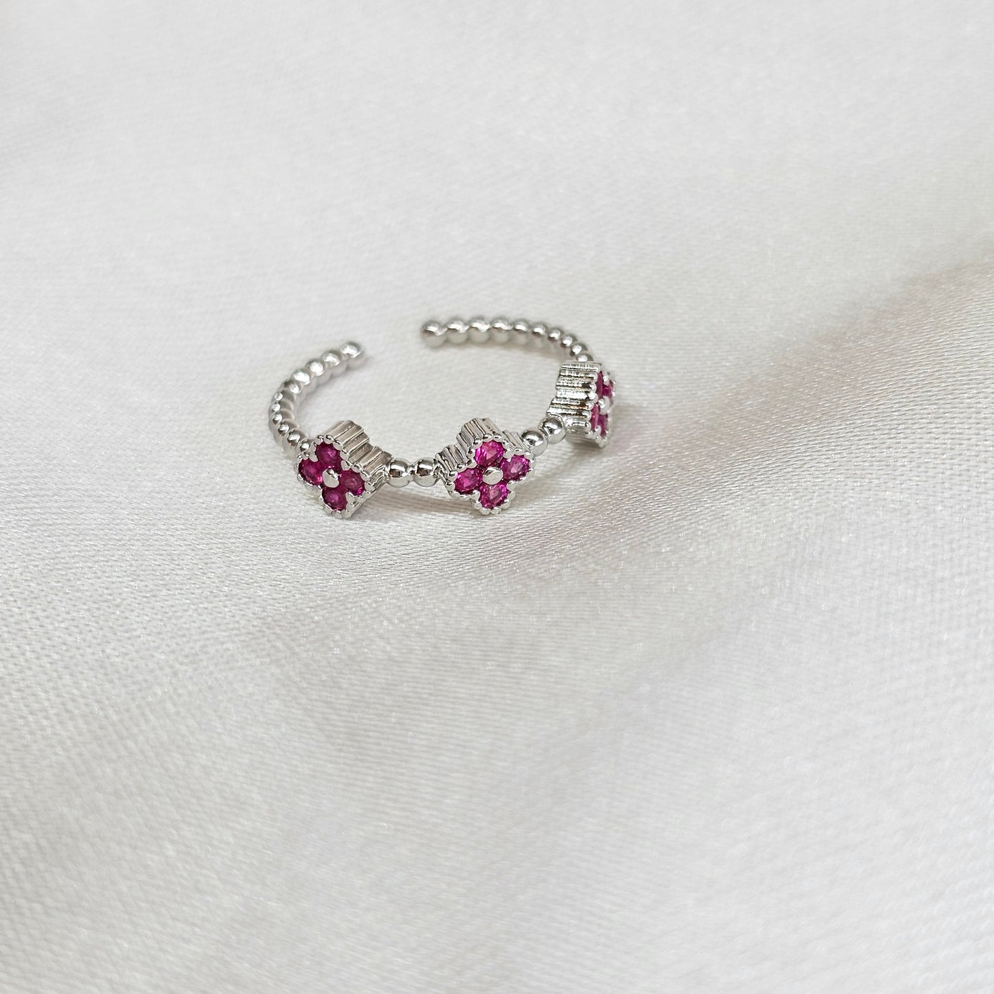 Anillo silver rose