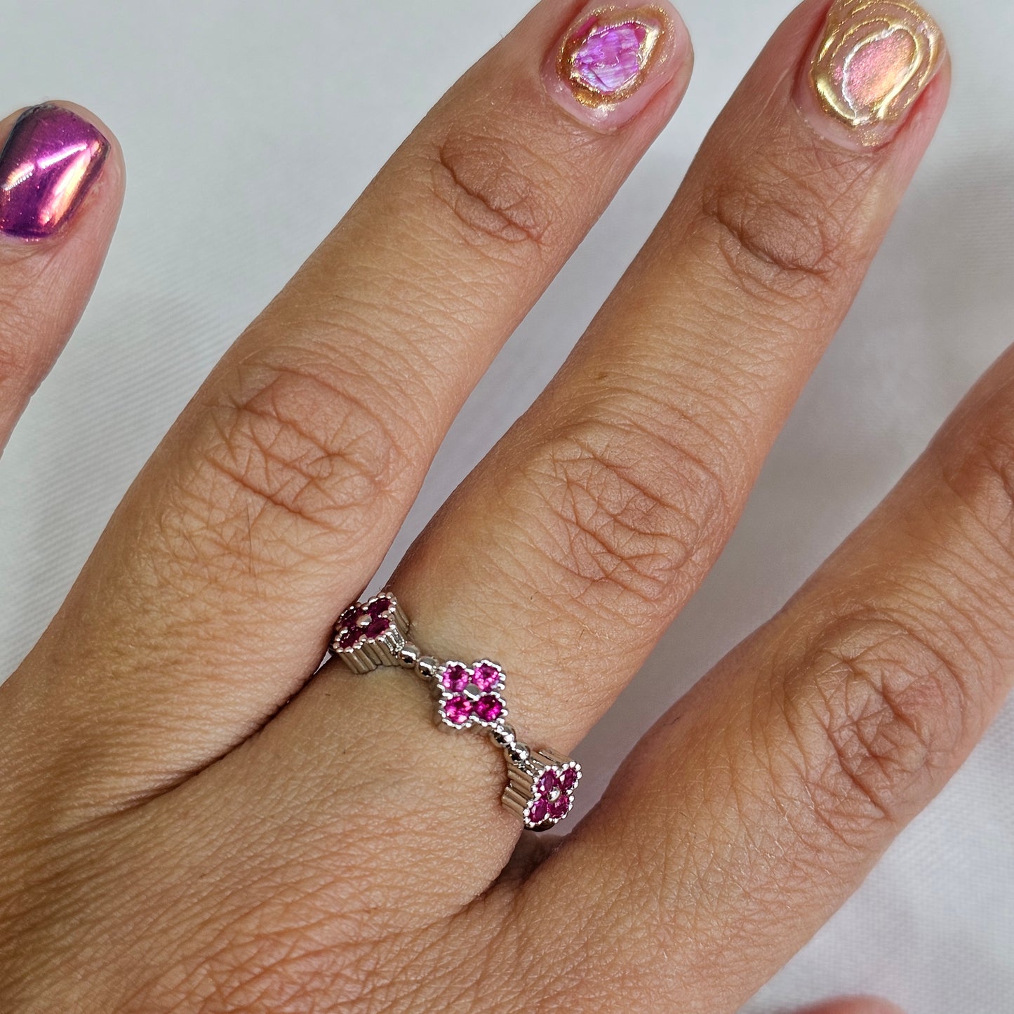 Anillo silver rose