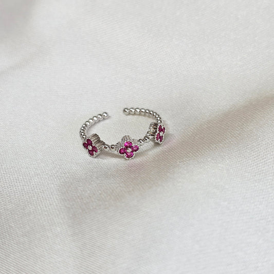 Anillo silver rose