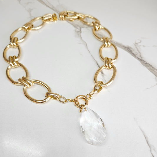 Collar gota cristal