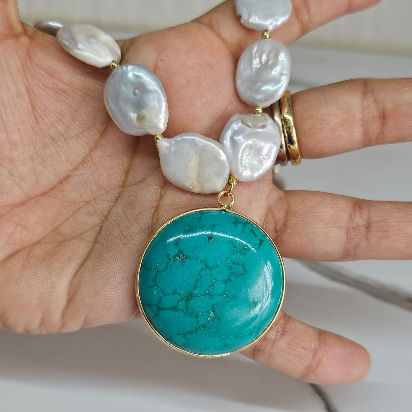 Collar delicado mar