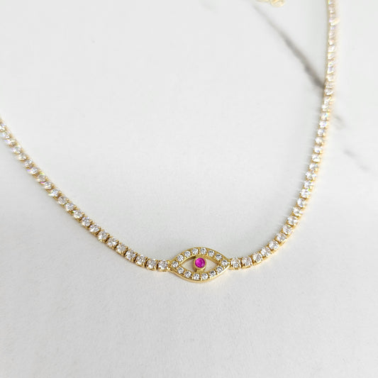 Choker pink eye