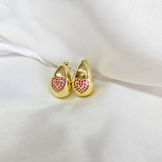 Aretes gota love